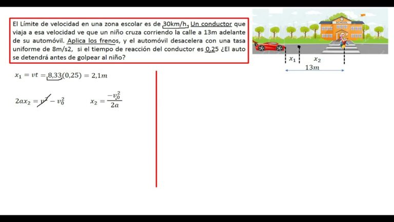 auto frenando en una zona escolar