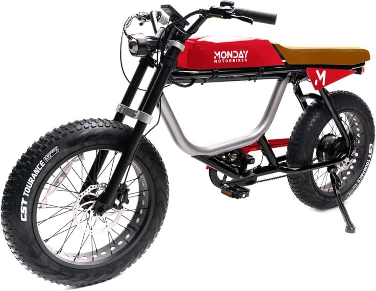 bicicleta electrica estilo motocicleta moderna