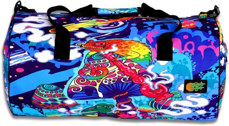 bolsas reutilizables coloridas en la naturaleza
