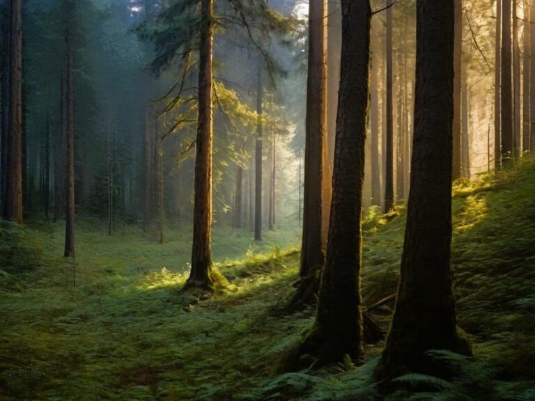 bosque templado con rica biodiversidad