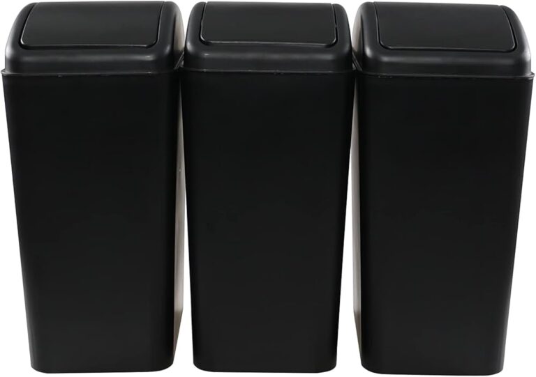 Qué características y precios tiene el bote de basura Sablon chico negro 7 bote de basura negro moderno en cocina