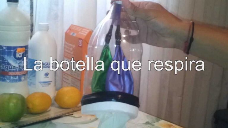 botella de plastico con efecto de respiracion