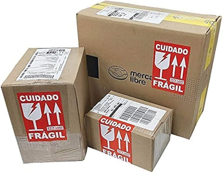 Qué significa "frágil, manéjese con cuidado" y dónde se utiliza 29 caja con etiqueta de fragil visible