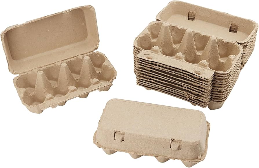 Qué medidas tiene una caja para huevos y cuántos caben 1 caja de carton con huevos en su interior