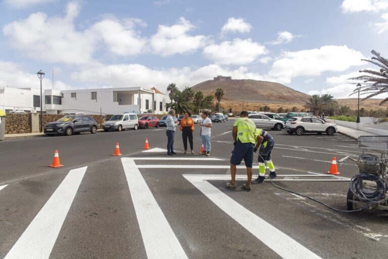 calle transitada con senalizacion vial adecuada