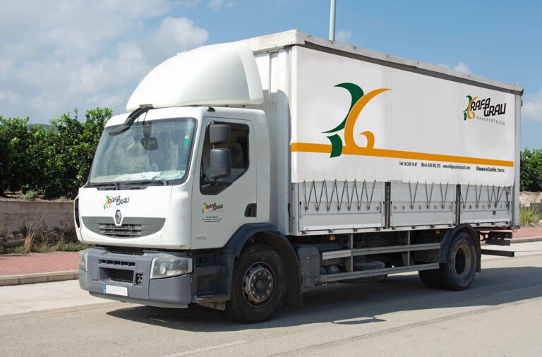 camion de dos ejes en carretera 1