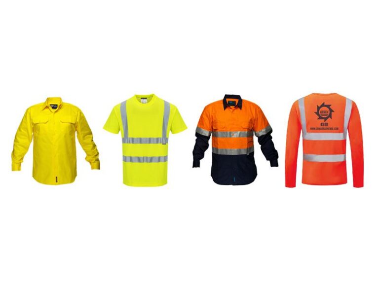 camisa industrial con reflectores en accion