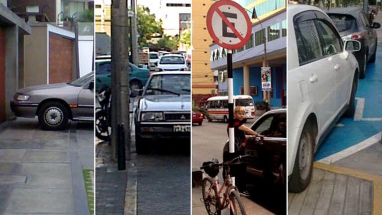 carros mal estacionados en una calle