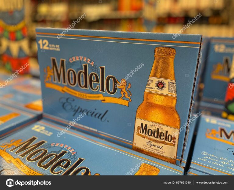 carton de cerveza modelo especial en estante