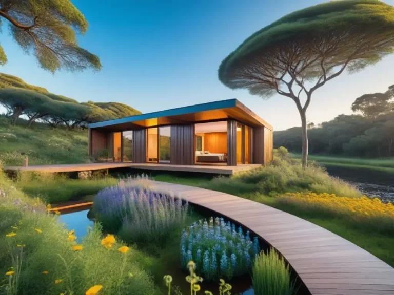 casa ecoamigable rodeada de naturaleza