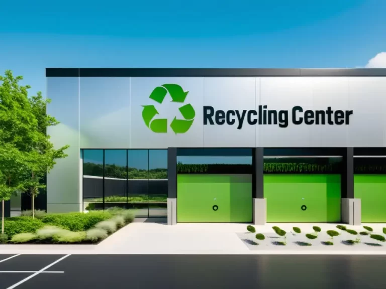 centro de reciclaje rodeado de naturaleza