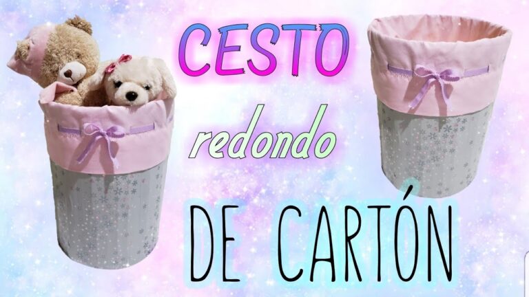 cesto de ropa sucia de carton creativo