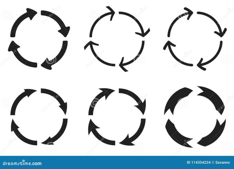 Qué significa un círculo con tres flechas en los diagramas 8 circulo con flechas en movimiento