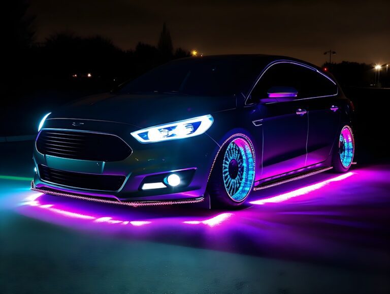 Cómo crear una efectiva publicidad para un car wash que atraiga clientes 13 coche brillante bajo luz brillante