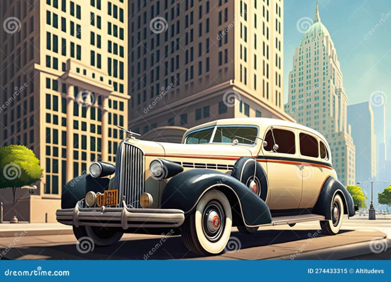 coche moderno en un paisaje urbano