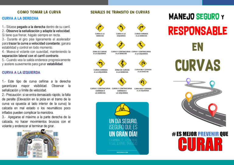 conduccion segura en una curva amplia