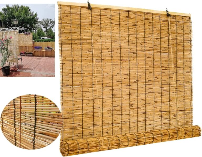 cortina plana en un entorno natural