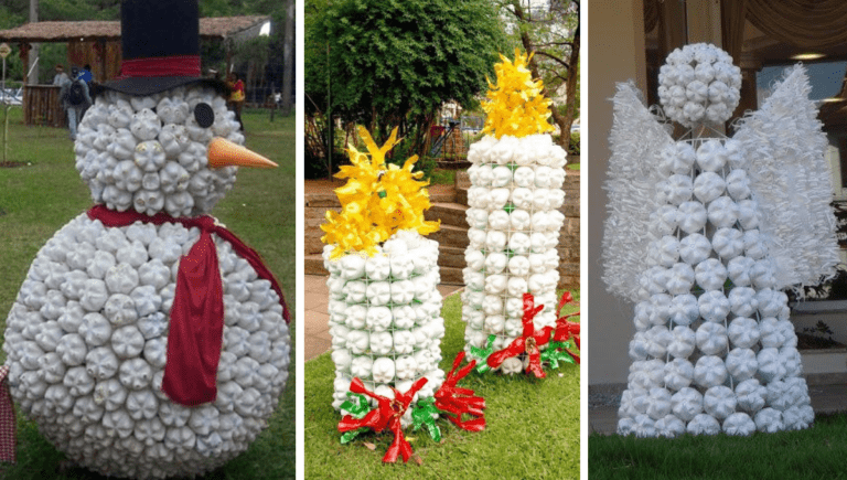 decoraciones navidenas recicladas en exterior