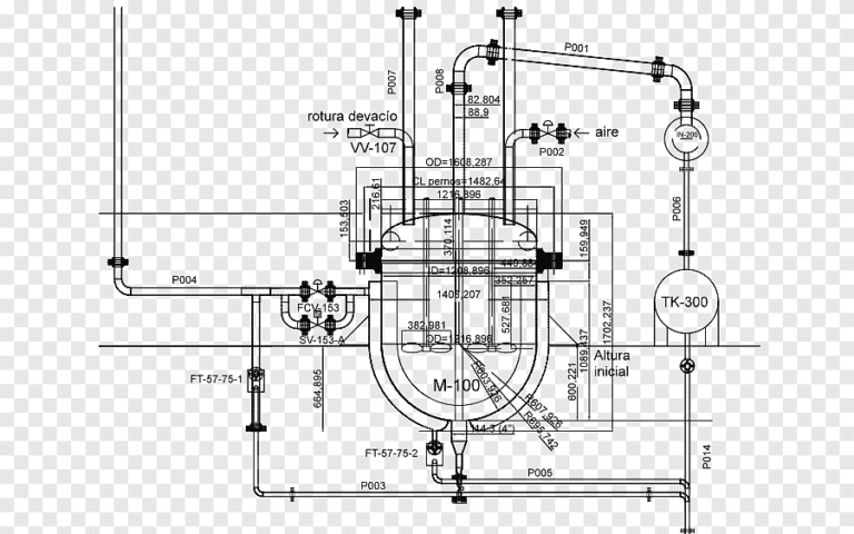 diagrama de motor de automovil sin etiquetas