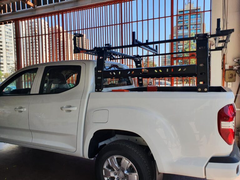 estructura de carga en camioneta pick up