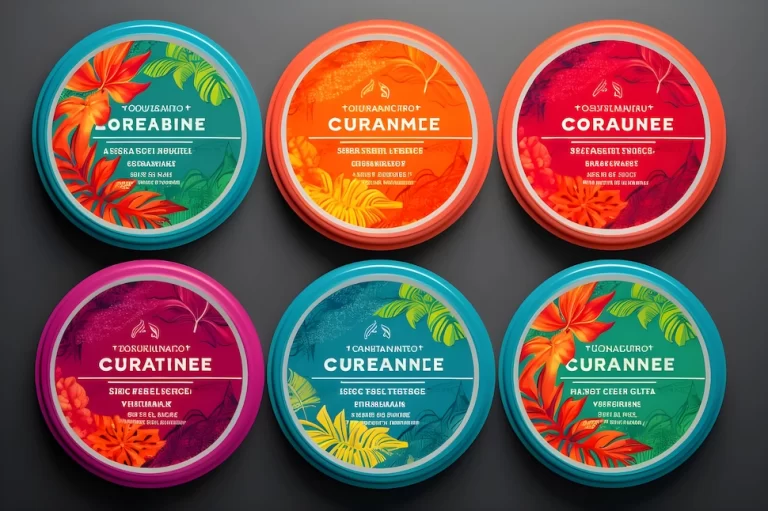 etiquetas de productos coloridas y atractivas