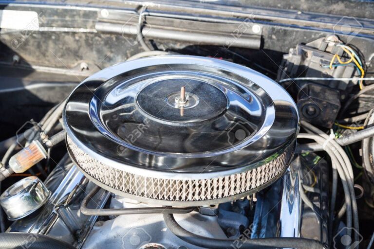 filtro de aire de auto en primer plano