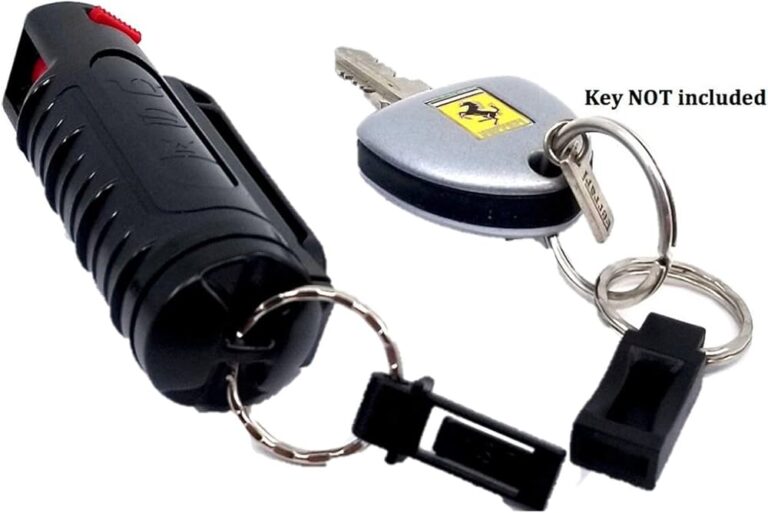 gas pimienta en estante de tienda