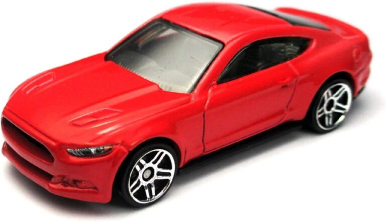 hot wheels mustang rojo en accion
