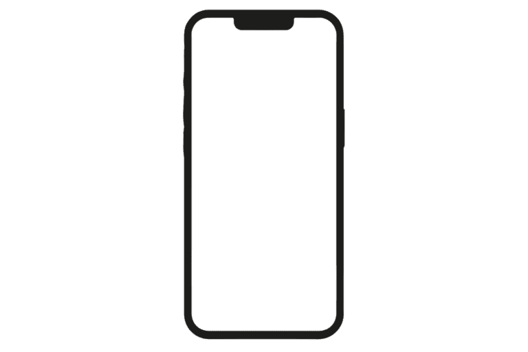 icono de telefono blanco sobre fondo transparente