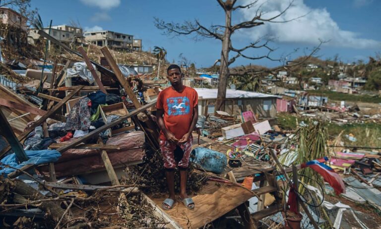 impacto devastador de un desastre natural