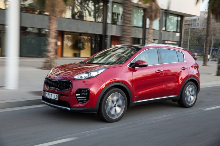 kia sportage r en un entorno urbano