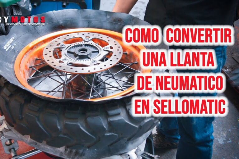 llantas sin camara en una moto moderna
