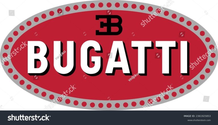 logo de bugatti sobre fondo elegante