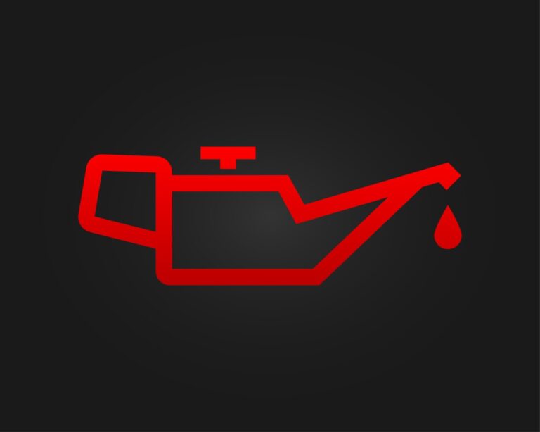luz de advertencia de aceite en auto