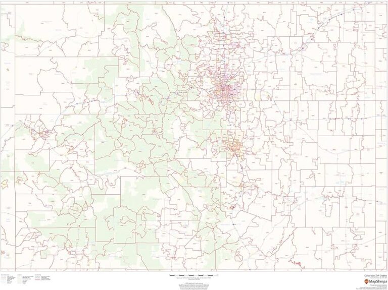 mapa con codigos de carreteras visibles