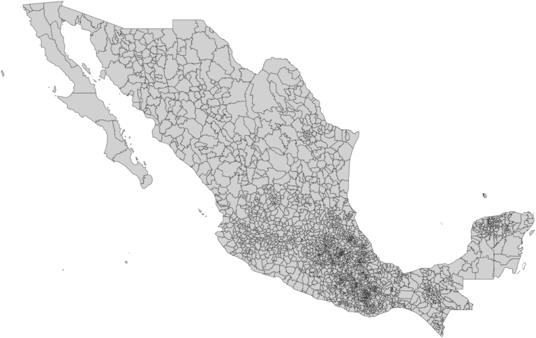 Cuántos municipios hay en la República Mexicana en total 30 mapa de mexico con municipios destacados