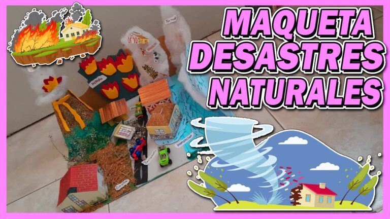 maqueta de desastres naturales en proceso
