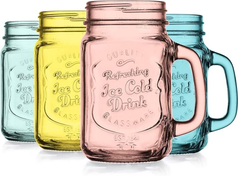 mason jars de plastico en diferentes colores