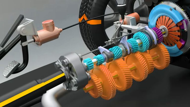 mecanismo de embrague automotriz en detalle