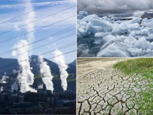 naturaleza afectada por el calentamiento global
