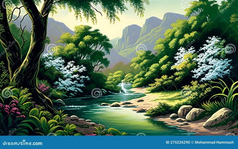 naturaleza vibrante y hermosa en armonia