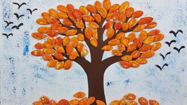 Cómo hacer arte con semillas para niños de manera divertida y creativa 7 ninos creando arte con semillas coloridas