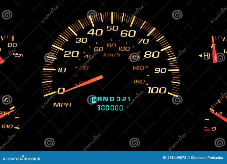 odometro mostrando millas y kilometros