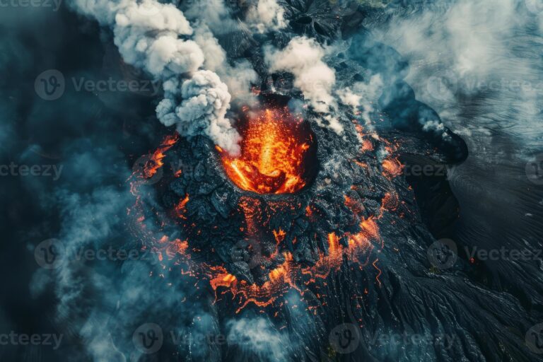 Qué hacer si hay un volcán en erupción en España 3 paisaje de volcan en erupcion dramatico
