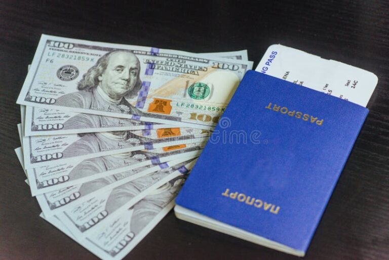 Puedo abrir una Cuenta RUT en Chile si solo tengo pasaporte 12 pasaporte sobre una mesa con dinero