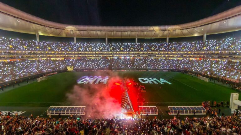 pasion por el futbol en un estadio lleno