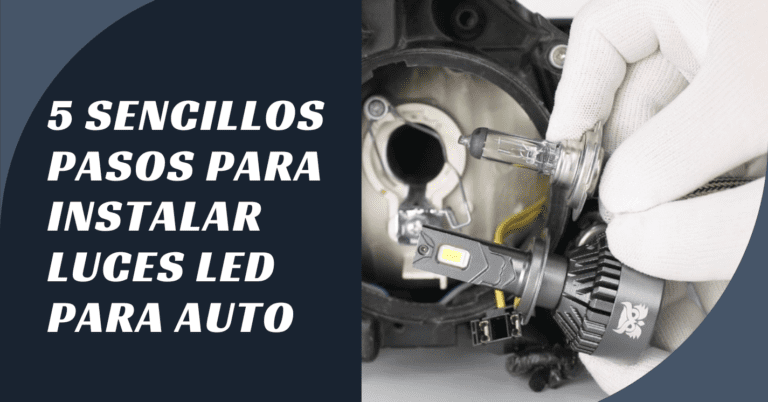 proceso de instalacion de faros led en auto