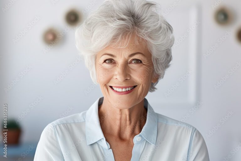 retrato de una mujer madura sonriente