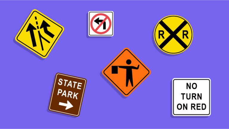 senales de transito en una carretera 4