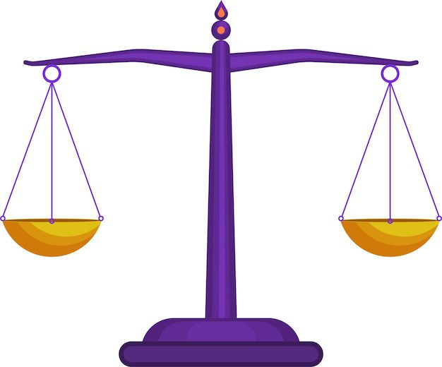 simbolos de justicia y leyes en equilibrio